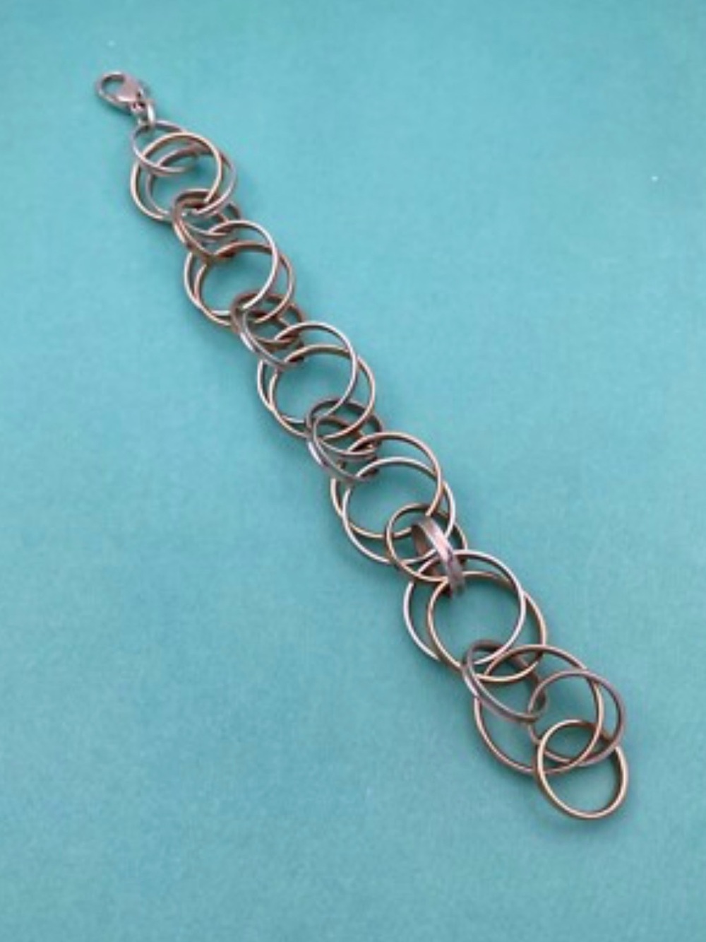 Tiffany & Co. 1837 interlocking Circle Bracelet in RUBEDO Silver RARE - Picture 2 of 12